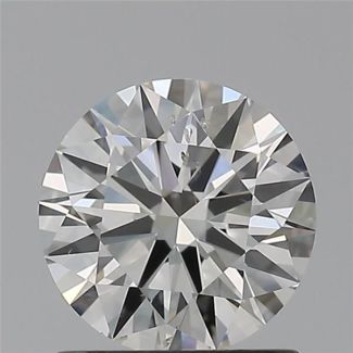 0.90 Carat Round H SI1 EX GIA Natural Diamond