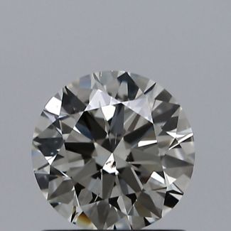 0.80 Carat Round J SI2 EX VG GIA Natural Diamond