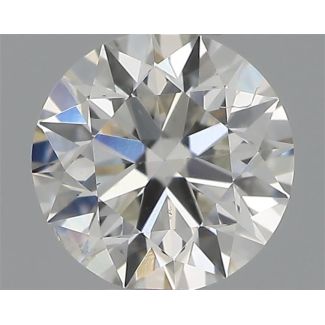 0.34 Carat Round H SI1 EX GIA Natural Diamond