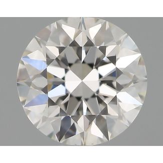 0.6 Carat Round H VS1 EX GIA Natural Diamond