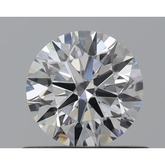 0.5 Carat Round D VS2 EX GIA Natural Diamond