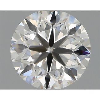 0.51 Carat Round G SI1 VG EX GIA Natural Diamond