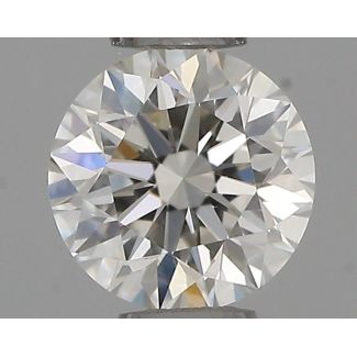 0.35 Carat Round H VVS2 EX IGI Natural Diamond