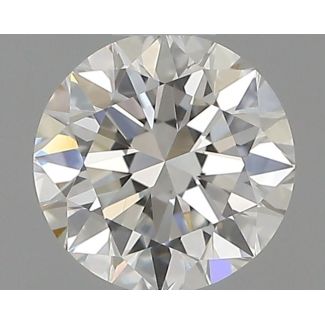 0.51 Carat Round H VVS1 EX GD GIA Natural Diamond