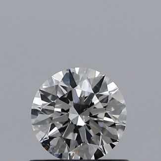 0.50 Carat Round F SI1 EX VG GIA Natural Diamond