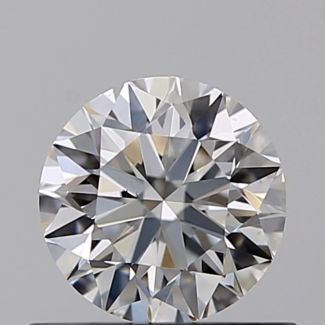 0.51 Carat Round F VS1 VG EX GIA Natural Diamond