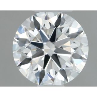 0.42 Carat Round D VVS2 EX GIA Natural Diamond