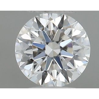 0.26 Carat Round F VVS2 EX GIA Natural Diamond