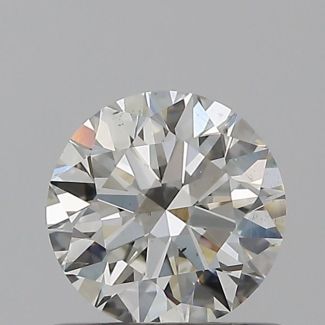 0.61 Carat Round H SI1 EX GIA Natural Diamond