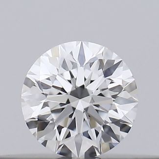 0.15 Carat Round D VVS2 EX GIA Natural Diamond