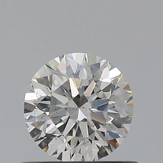 0.5 Carat Round G SI1 EX VG GIA Natural Diamond