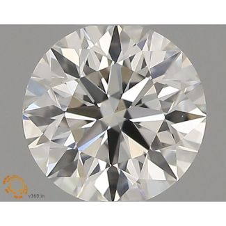 0.4 Carat Round H VVS2 VG EX GIA Natural Diamond