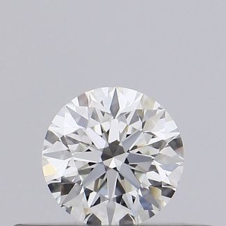 0.24 Carat Round H VVS2 EX GIA Natural Diamond