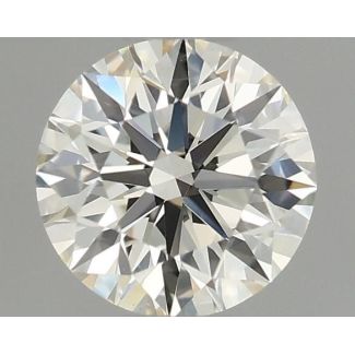 0.46 Carat Round I VVS2 EX GIA Natural Diamond