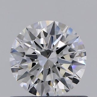 0.56 Carat Round D VS2 EX GIA Natural Diamond