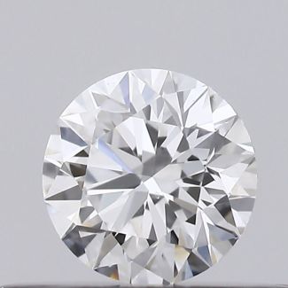 0.26 Carat Round D VS2 EX GIA Natural Diamond