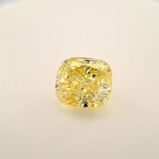 2.01 Carat Cushion Modified Fancy Intense Yellow VS1 - EX VG GIA Natural Diamond