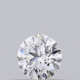 0.27 Carat Round D VVS2 EX GIA Natural Diamond