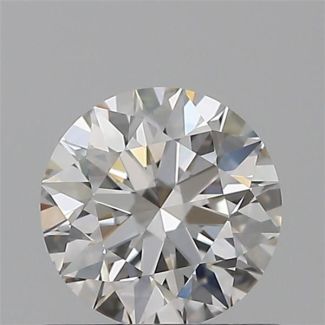 0.60 Carat Round H VVS2 EX GIA Natural Diamond