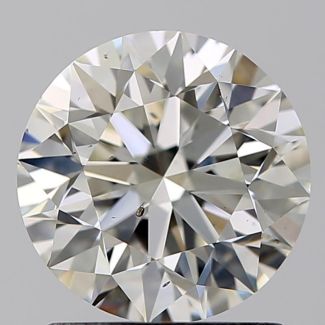 1.30 Carat Round J SI1 EX GIA Natural Diamond