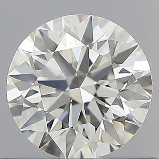 0.6 Carat Round H VVS2 EX IGI Natural Diamond