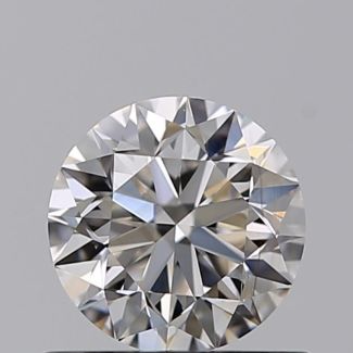 0.60 Carat Round H VVS2 VG EX GIA Natural Diamond