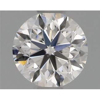 0.50 Carat Round E SI1 VG EX GIA Natural Diamond