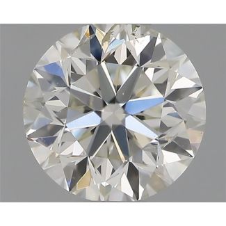 0.51 Carat Round G SI2 VG EX IGI Natural Diamond