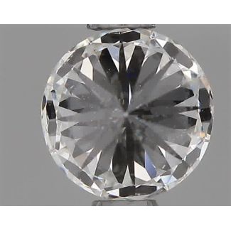 0.60 Carat Round F VVS2 EX GIA Natural Diamond