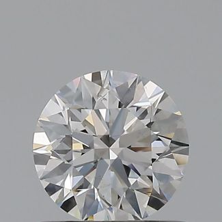 0.6 Carat Round F SI1 EX VG GIA Natural Diamond