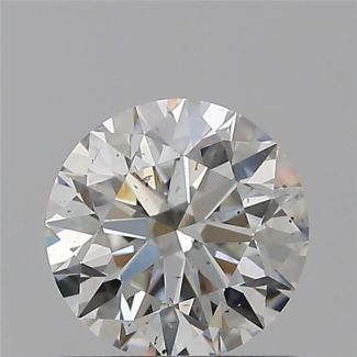 0.70 Carat Round H SI1 EX GIA Natural Diamond