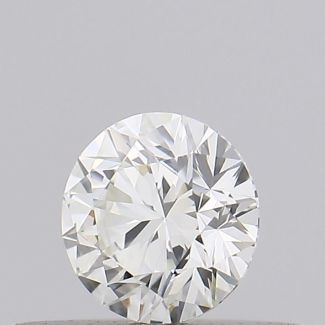 0.27 Carat Round H VVS2 VG EX GIA Natural Diamond