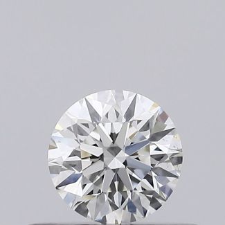 0.32 Carat Round H SI1 EX GIA Natural Diamond