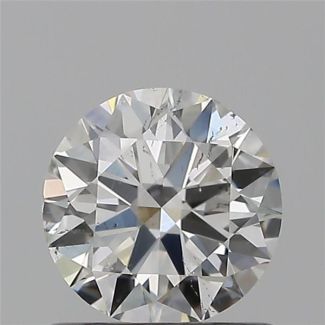 0.70 Carat Round G SI1 EX GIA Natural Diamond