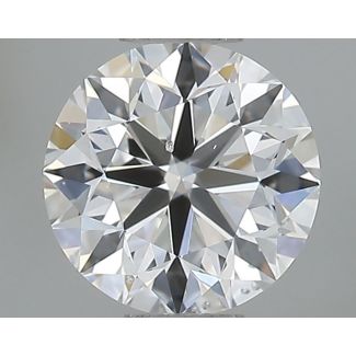 0.71 Carat Round D SI1 VG EX GIA Natural Diamond