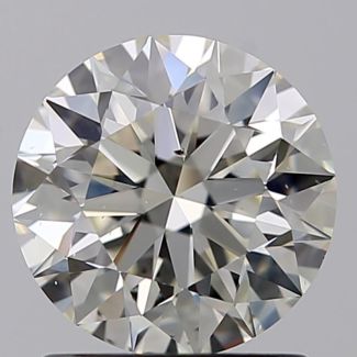 1.15 Carat Round J SI1 EX GIA Natural Diamond