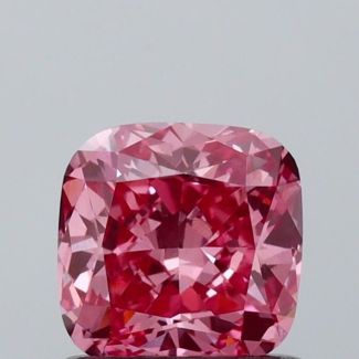 0.79 Carat Cushion Brilliant Fancy Dark Reddish Red VVS2 - VG NONE Natural Diamond