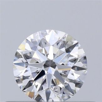 0.40 Carat Round D SI2 EX GIA Natural Diamond