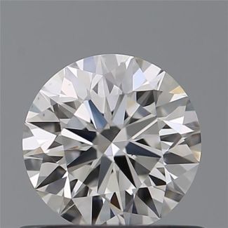 0.59 Carat Round H VS1 EX GIA Natural Diamond