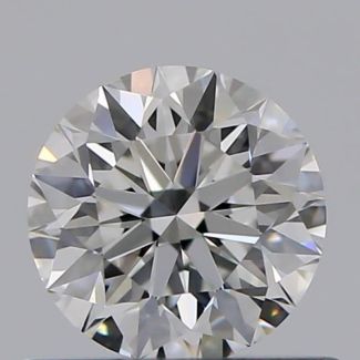 0.51 Carat Round E VVS2 EX GIA Natural Diamond