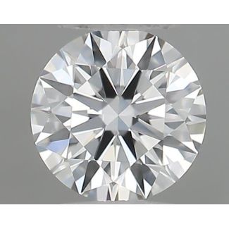 0.22 Carat Round F VVS1 EX GIA Natural Diamond