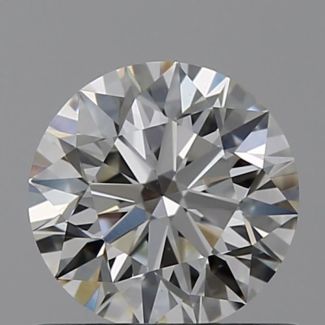 0.6 Carat Round H VS1 EX GIA Natural Diamond