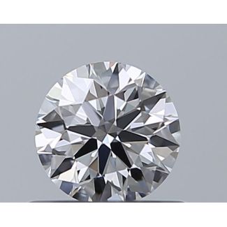 0.5 Carat Round D VVS2 EX GIA Natural Diamond