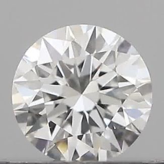 0.19 Carat Round E VVS2 EX GIA Natural Diamond