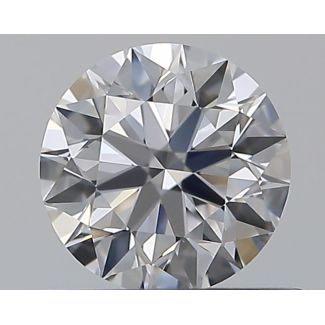 0.56 Carat Round D VVS1 EX GIA Natural Diamond