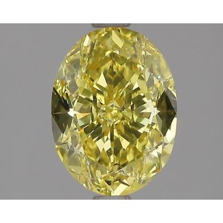 2.11 Carat Oval Fancy Yellow SI2 - GD GIA Natural Diamond