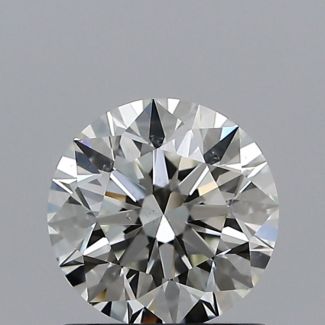 0.84 Carat Round J SI1 EX GIA Natural Diamond