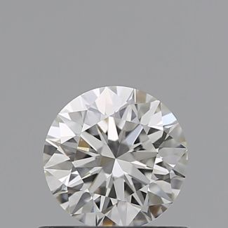 0.53 Carat Round H VS1 EX GIA Natural Diamond