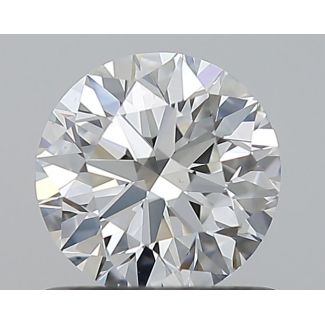 0.71 Carat Round F VS1 EX GIA Natural Diamond