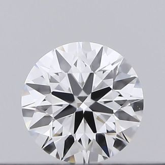 0.16 Carat Round D VVS1 EX GIA Natural Diamond